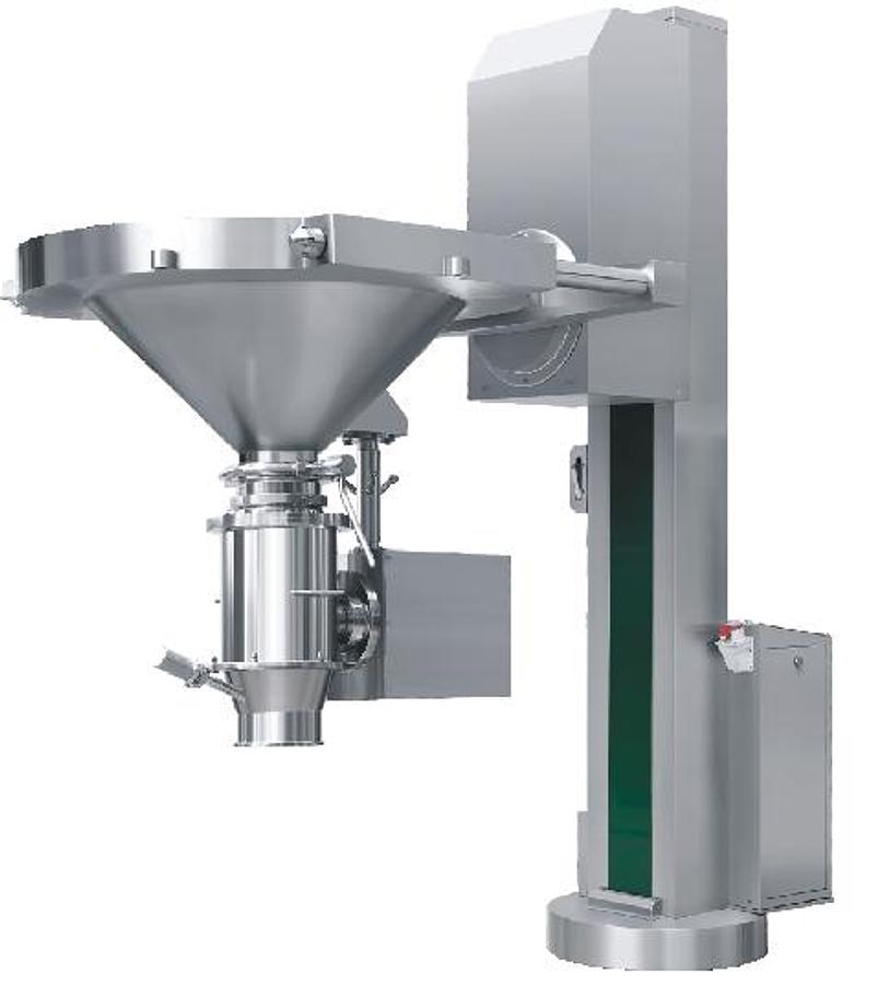 Fixed Bin Lifter with Granule Sizer (NTFZ),Fixed Bin Lifter with Granule Sizer (NTFZ) | TabTech GTS