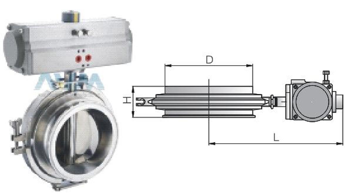Pneumatic/Electric Powder Butterfly Valve (QDF),Pneumatic/Electric Powder Butterfly Valve (QDF) | TabTech GTS