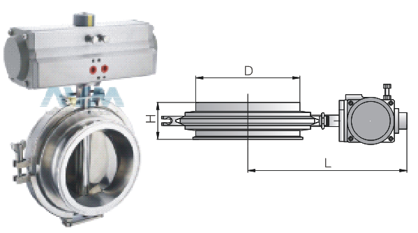 Pneumatic/Electric Powder Butterfly Valve (QDF),Pneumatic/Electric Powder Butterfly Valve (QDF) | TabTech GTS