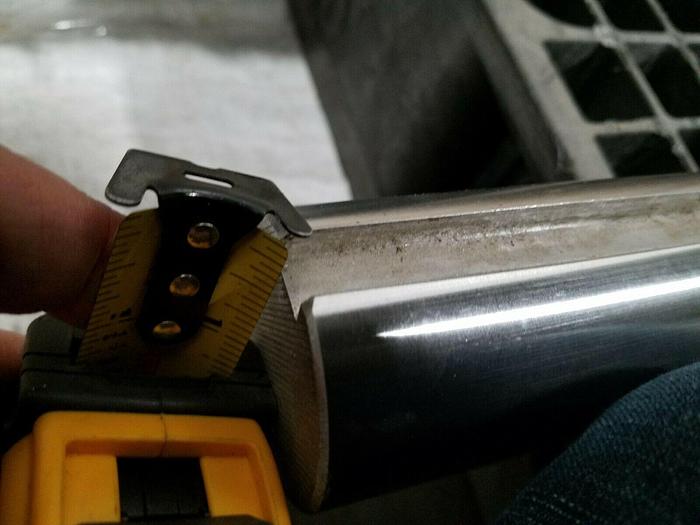 Used Stainless Steel Motor Drive Shaft with keyways 2-1/4" Dia. x 45"