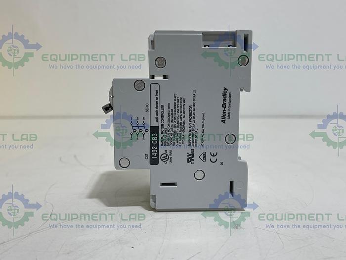 Allen Bradley 1492-CB3G300 Ser C Manual Motor Controller 30A, 3 Pole, 480V