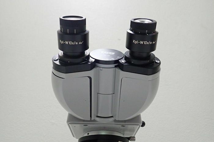 Used Zeiss 470916 Binocular Microscope w/ 2 Kpl-W10x Eyepieces & 473059 Magnifier