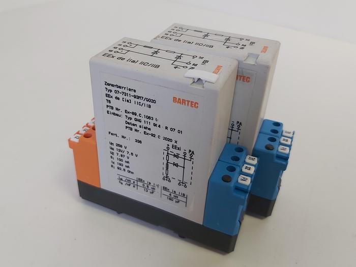 Gebraucht Ex geschützte Zenerbarriere, Eex, 07-7311-93M7/G020, Bartec gebraucht-Top