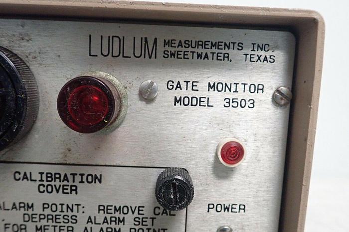 Used Ludlum Model 3503 Alarm Radiation Meter Detector Gate Monitor