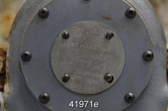 Used Worthington 2.5 UNC-11 High Pressure Pump #41971