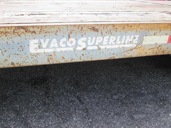 Used 1997 Evaco Trailer- 20 ton equipment trailer