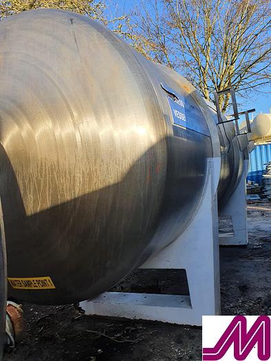 Used 1990 20,000 Litre Bibbys 316 Stainless Steel Horizontal Tank