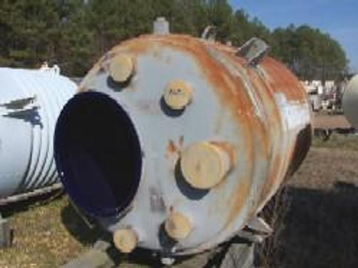 Used Reglassed Pfaudler 1000 gallon #5015 glass lined reactor body