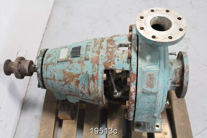 Used Goulds 3175 Pump, 4X6X18, 2/4 Vane Impeller, 15 3/4" Impeller Diameter, Stainless Steel Casing, Stainless Steel Suction Side Plate, Stainless Steel Stuffing Box, Stainless Steel Impeller, Packing #19513
