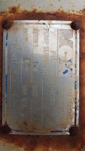 Used National JWS-165L Triplex Well Servicing Reversing Mud Pump Trailer