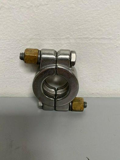 Used Stainless Steel 1 1/2" OD Bolted High Pressure Clamp