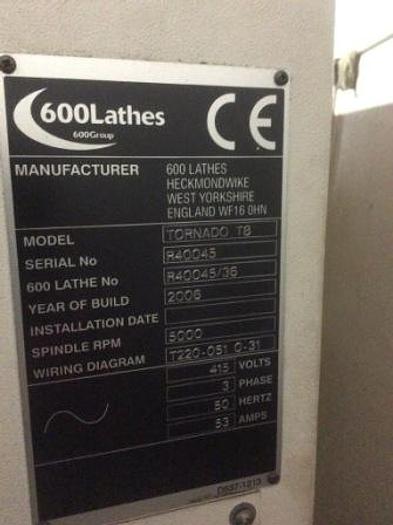 Used Colchester Tornado T8 Turning Centre