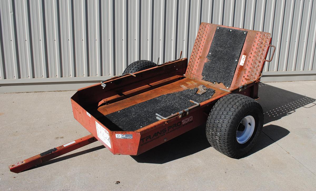 Used 2002 Toro Trans Pro 100 Walking Greensmower Trailer U#2796