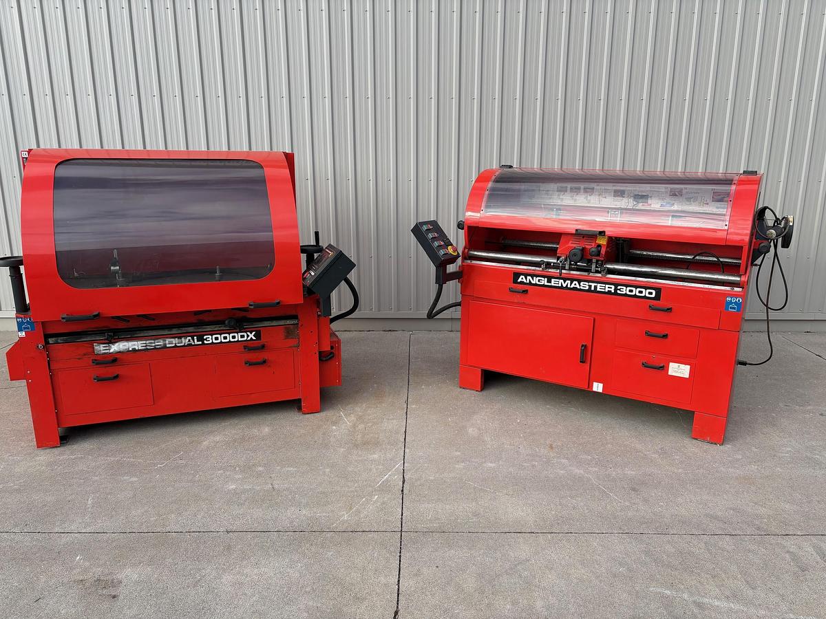 Used Express Dual ED3000DX Spin Grinder and AM3000 Bedknife Grinder U#2759