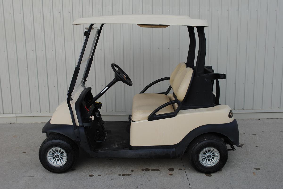 Used 2017 Beige Club Car Electric Precedent Golf Cart U#1192G
