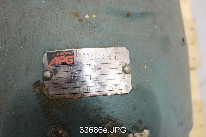 Used Dodge 250DM5A Gear Reducer, Ratio 11.4/1 #33686