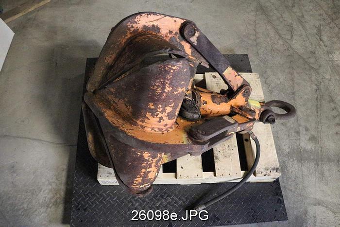 Used R & M Electric Hoist  Clamshell And Hoist For Junk Well Trash Removal, Hydraulic Clamshell With R & M Spacemaster 2 Ton Hoist. Hoist Motor 4 Hp, Trolley Motor 1/3 Hp. Hydraulic Plant From Clamshell With 5 Hp, 1750 Rpm Motor #26098