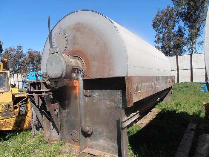 Used 10' x 20' AMETEK ROTARY VACUUM PRECOAT FILTER - S/S (#9984)