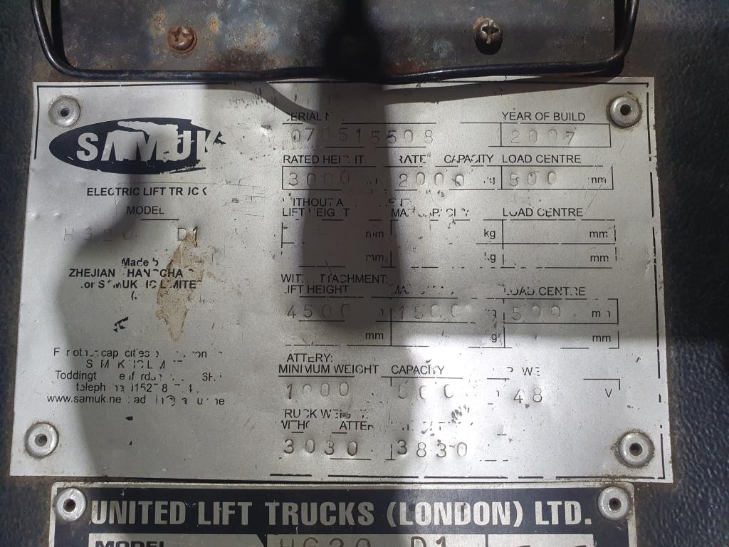 Used Samuk HG20 Forklift