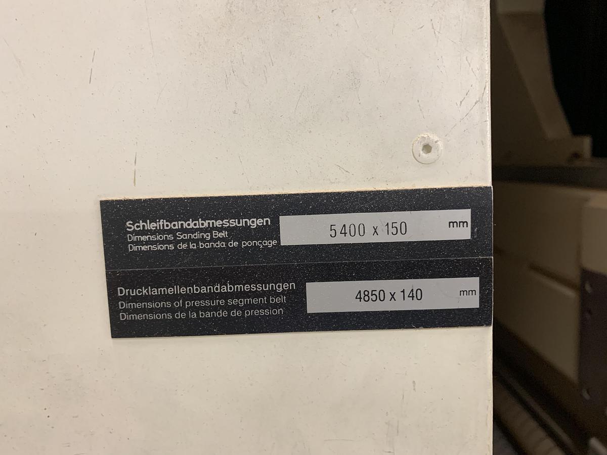 Used HEESEMANN LSM-8, 52", 4-HEAD WIDE-BELT FINISH SANDER