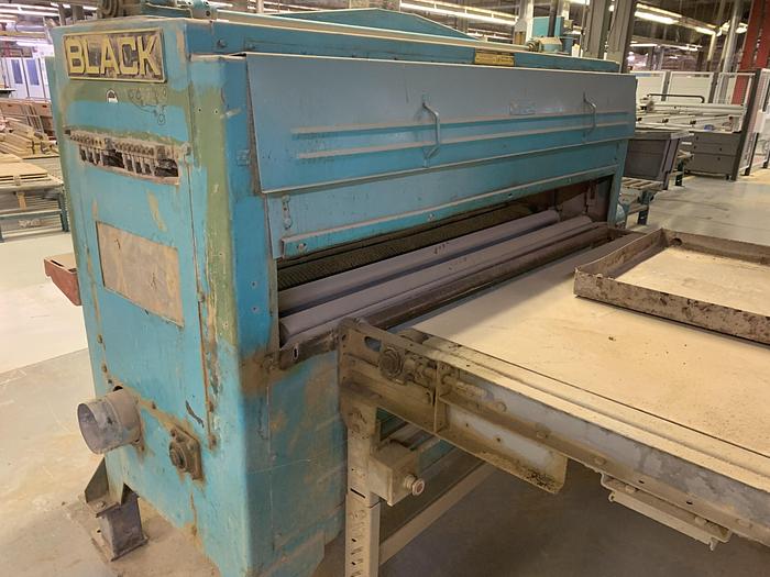 Used BLACK-BROTHERS 52" TOP AND BOTTOM PANEL CLEANING BRUSH MACHINE