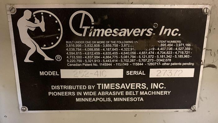 Used TIMESAVERS 252-4IC, 52 INCH, 4-HEAD WIDE-BELT SANDER