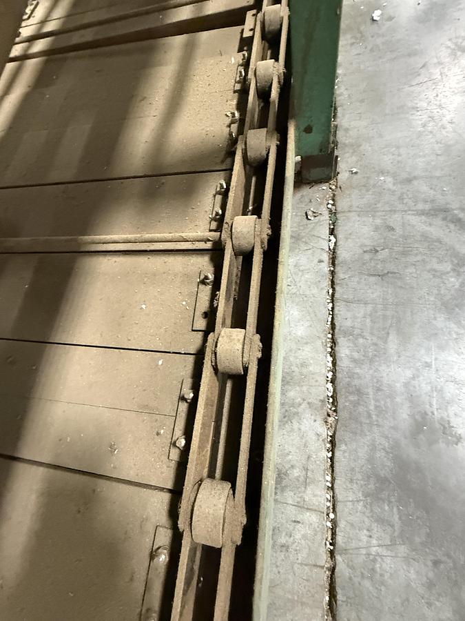 Used 30" WIDE X 75' LONG LONG SLAT-BED CONVEYOR