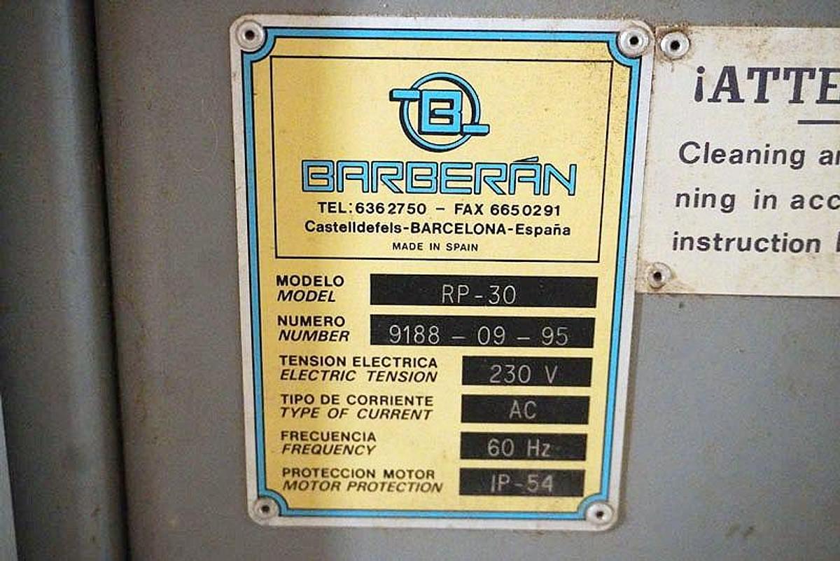 Used BARBERAN RL-30 PROFILE WRAPPER AND FEEDER