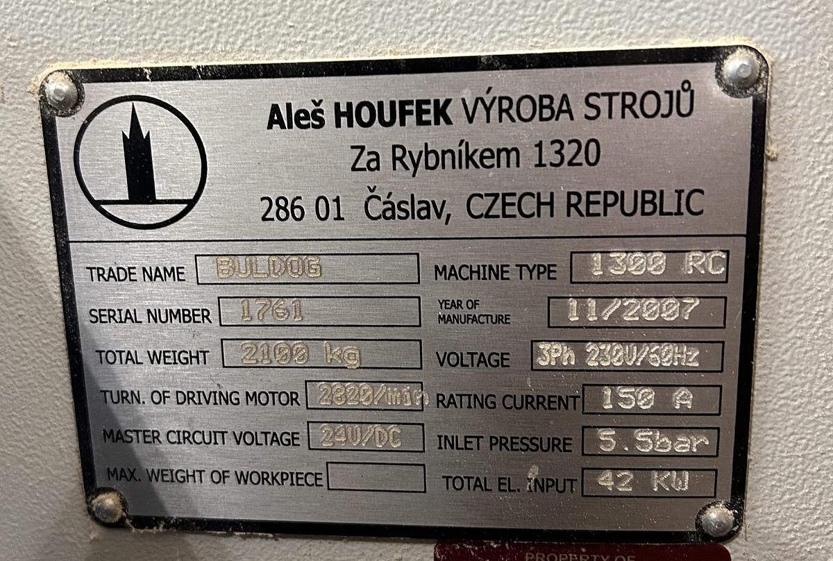 Used HOUFEK 1300RC 52" DOUBLE-HEAD WIDE-BELT SANDER