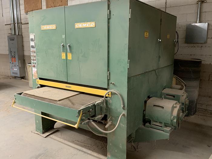 Used CEMCO 50" DOUBLE-HEAD WIDE-BELT SANDER