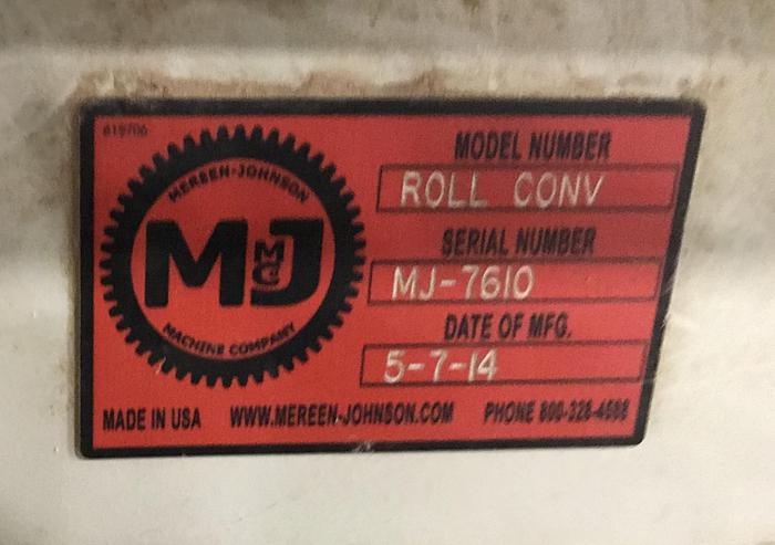 Used MEREEN JOHNSON POWERED ROLLER FEED CONVEYORS