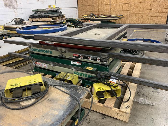 Used LOT OF (35) MISC. 2,000 LB. 2' x 4' SCISSOR-LIFT TABLES