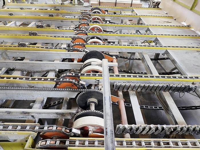 Used GRECON-DIMTER LUMBER MATERIAL-HANDLING SYSTEM / LUMBER-LINE SYSTEM FOR PLANER-LINE 