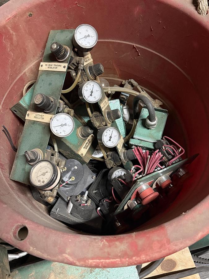 Used MISC. SPARE PARTS REMOVED FROM TIMESAVERS 337-4, 37", 4-HEAD WIDE-BELT SANDER