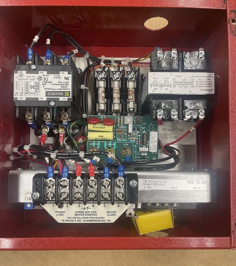 Used TB WOOD’S SS-U4-G5, SHORT-STOP 5 HP, 460 VOLT ELECTRIC BRAKE