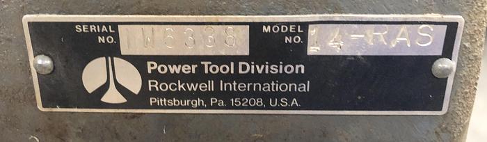 Used ROCKWELL DELTA 14-RAS RADIAL-ARM SAW