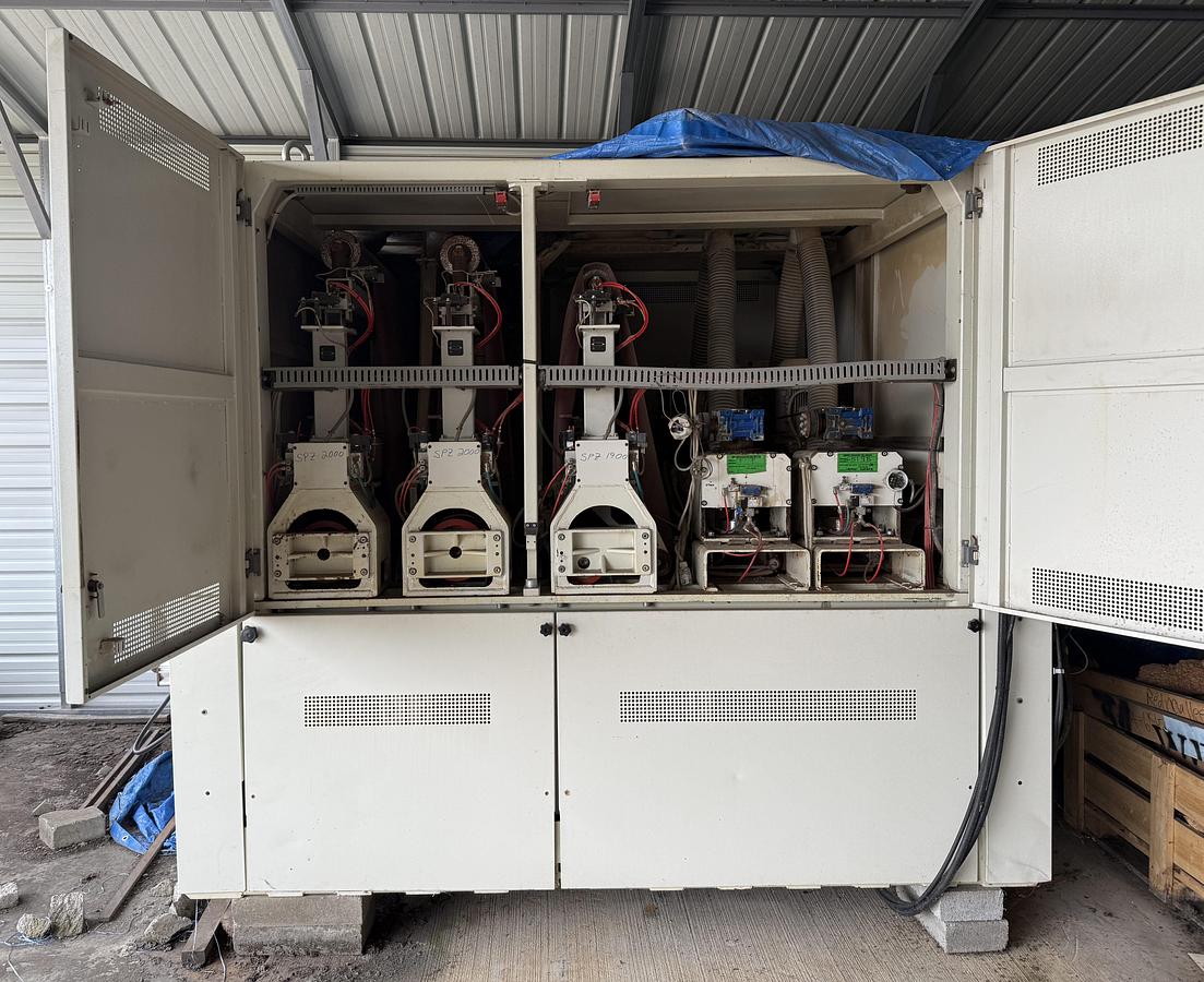 Used DMC UNISAND 2000-1, 52" 5-HEAD TOP AND 3-HEAD BOTTOM WIDE-BELT SANDER