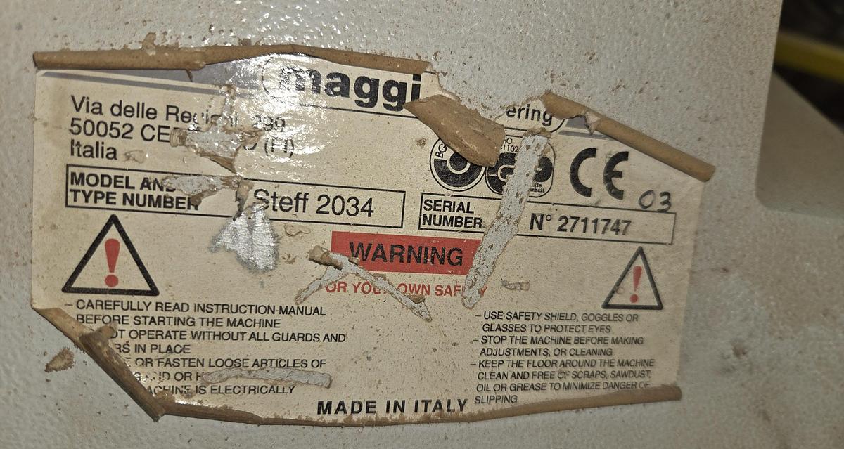 Used STEFF MAGGI 2034, 3-ROLL POWER FEEDER