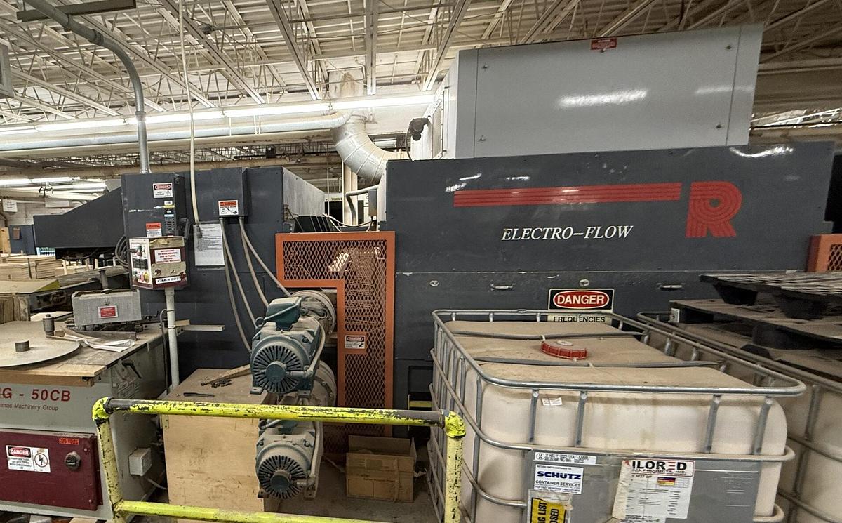 Used ROSENQUIST EF-100 ELECTRO-FLOW FEED-THROUGH RADIO-FREQUENCY GLUER