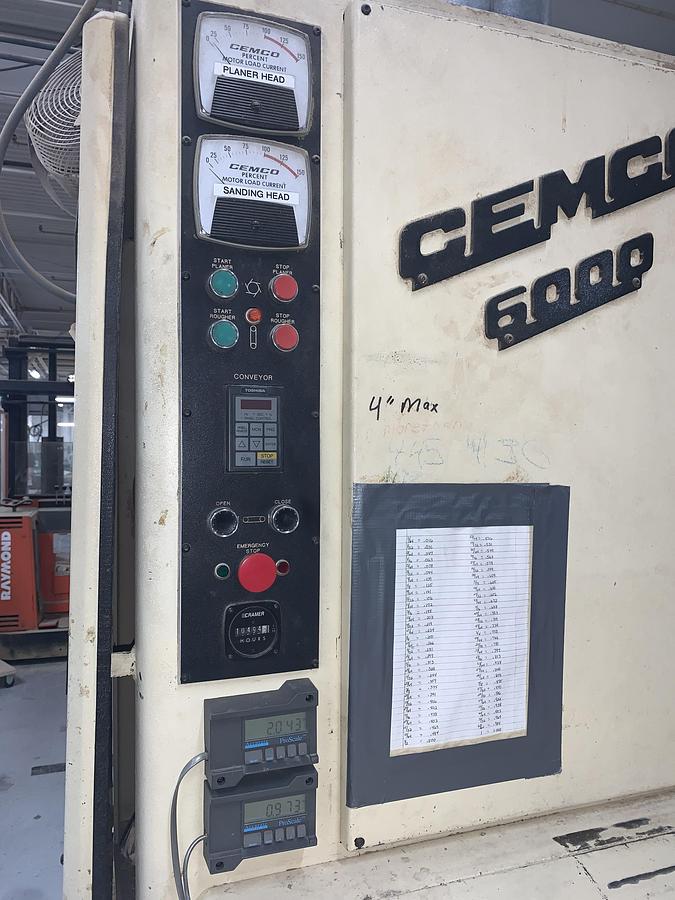 Used CEMCO 6000, 52" TOP AND BOTTOM PLANER-SANDER SYSTEM