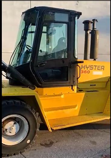 Used HYSTER 360-HD, 36,000 LB. DIESEL FORK-LIFT