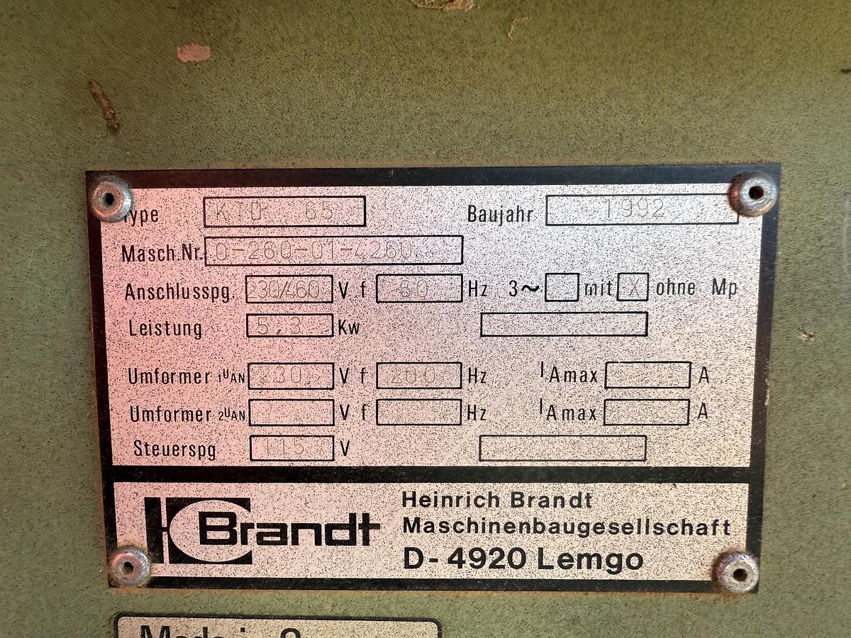 Used BRANDT KTD-65 EDGE-BANDER