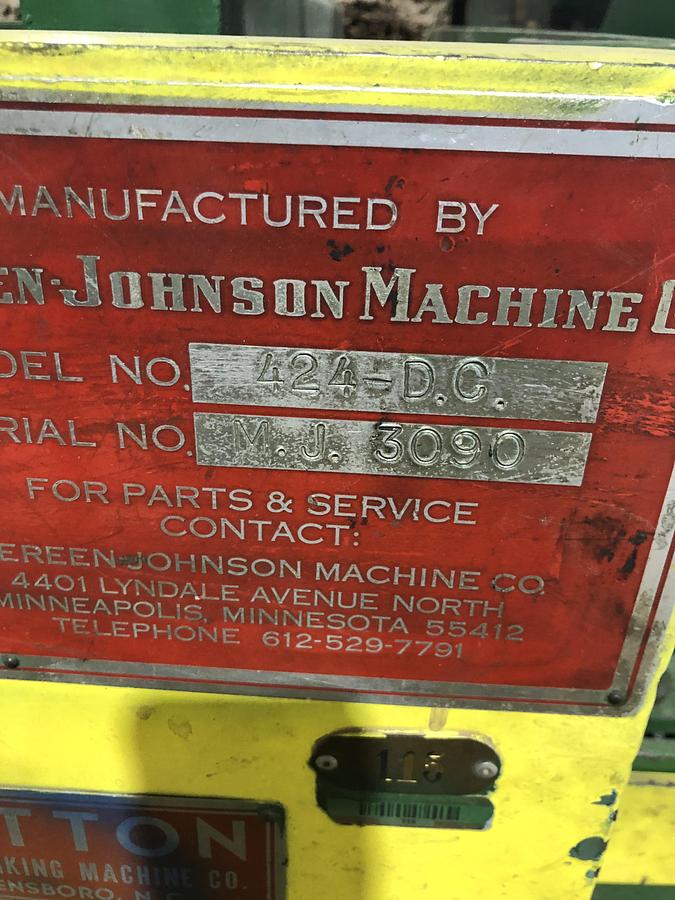 Used MEREEN JOHNSON "424-DC" 24” DIP CHAIN GANG RIPSAW    