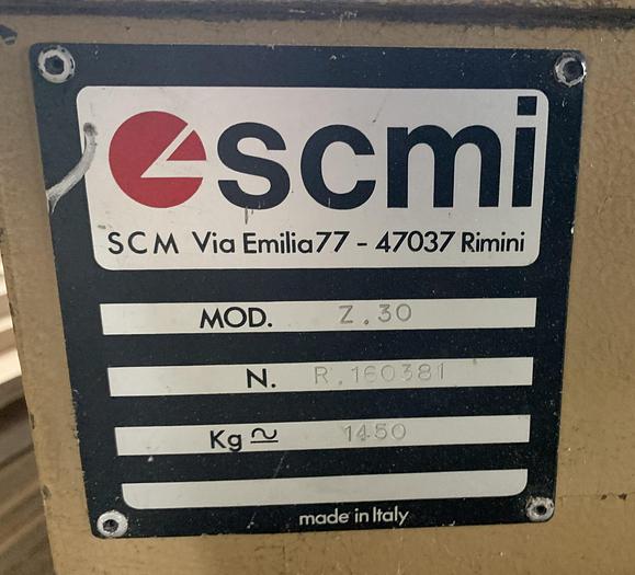 Used SCMI Z-30 HORIZONTAL PANEL SAW