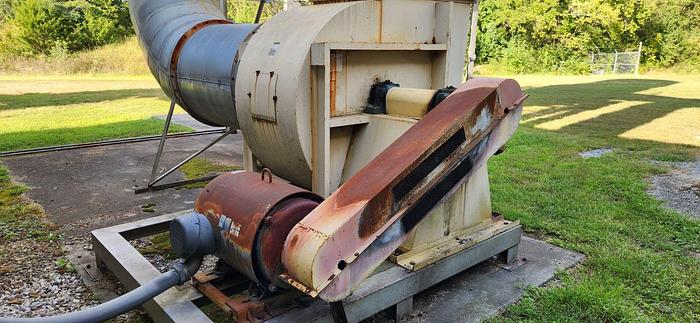 Used PNEUMAFIL 11.5' DIAMETER DUST-COLLECTORS WITH ACCESSORIES AND PEERLESS STYLE DUMP HOPPER