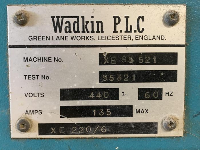 Used WADKIN 220/6, 6-HEAD HIGH-SPEED MOULDER