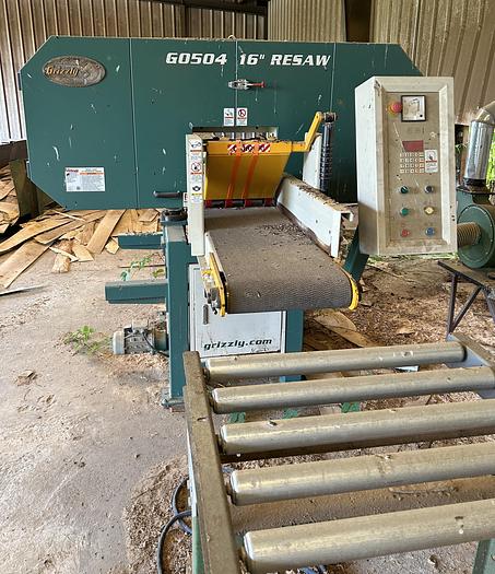 Used GRIZZLY G0504 16" HORIZONTAL RESAW