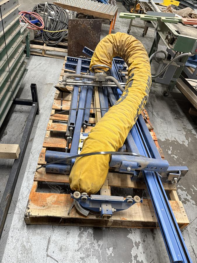 Used ANVER 215 LB. VACUUM LIFT WITH 36’ x 10’ X/Y CEILING GANTRY 