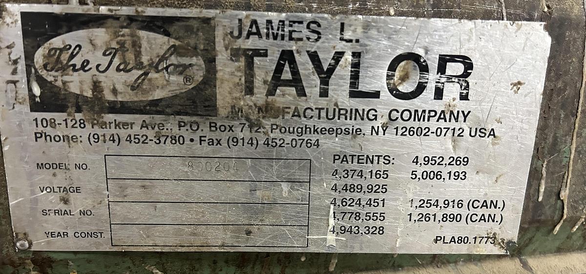 Used TAYLOR 800204 CLAMP CARRIER