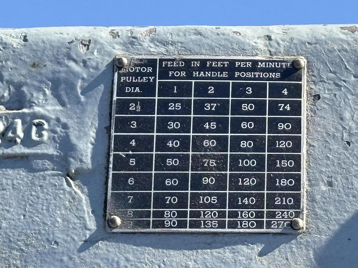 Used WOODS 12” PUSH-FEED MOULDER